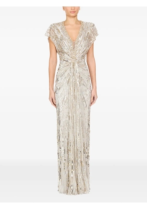 Jenny Packham Lacie long dress - Grey