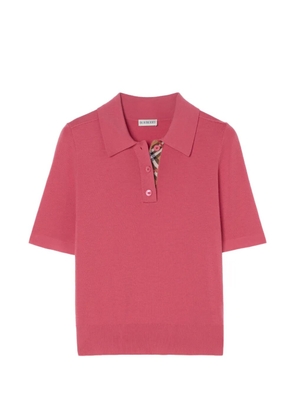 Burberry wool polo shirt - Pink