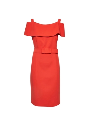 Badgley Mischka belted mini dress - Red