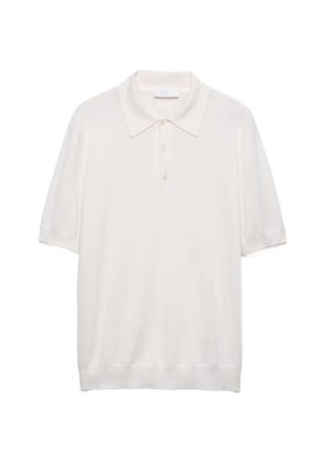 Prada cashmere and silk polo shirt - Neutrals