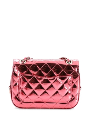 CHANEL Pre-Owned Hollywood Boulevard Flap Bag with Star Coin Purse Quilted Metallic Leather Small shoulder bag - Pink