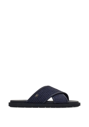 Ferragamo Gancini ornament sandals - Blue