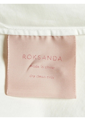 Roksanda pleated V-neck blouse - White
