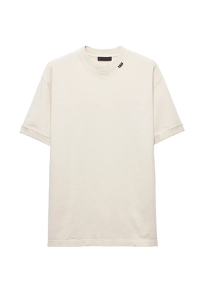 Prada short-sleeved cotton T-shirt - Neutrals