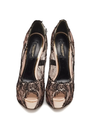 Dolce & Gabbana Pre-Owned lace heeled pumps - Pink