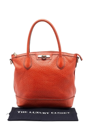 DKNY Pebbled leather tote bag - Orange