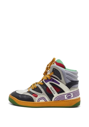 Gucci Pre-Owned Basket high-top sneakers - Black