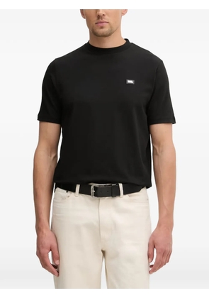 Karl Lagerfeld logo-plaque T-shirt - Black