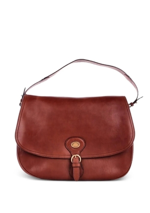 The Bridge buckle-fastening leather shoulder bag - Brown