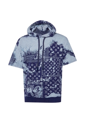 Louis Vuitton Pre-Owned Monogram Bandana jacquard hoodie - Blue