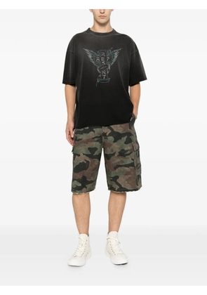 Represent camouflage-print cargo shorts - Green