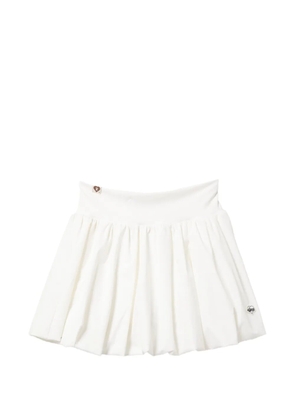 APEE™ by *A BATHING APE® logo patched mini skirt - White