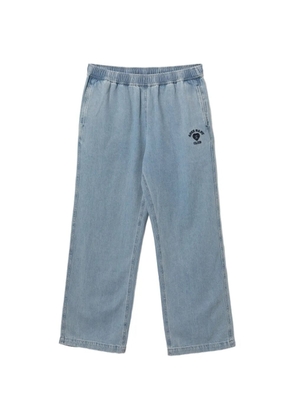 APEE™ by *A BATHING APE® heart logo embroidered jeans - Blue