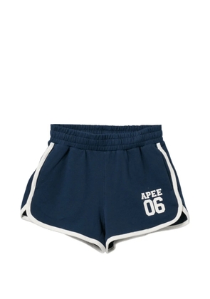 APEE™ by *A BATHING APE® logo printed shorts - Blue