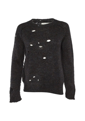 MARANT ÉTOILE distressed knit sweater - Black