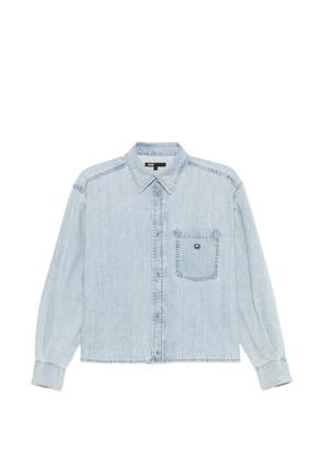Maje chest-pocket denim shirt - Blue