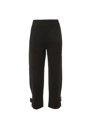 Emporio Armani Pre-Owned crepe-texture tailored trousers - Black