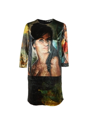 Stella McCartney Pre-Owned printed velvet dress - Black