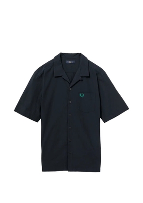 Fred Perry logo-embroidered shirt - Blue