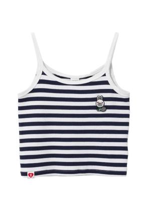 APEE™ by *A BATHING APE® rabbit striped appliqué top - Blue
