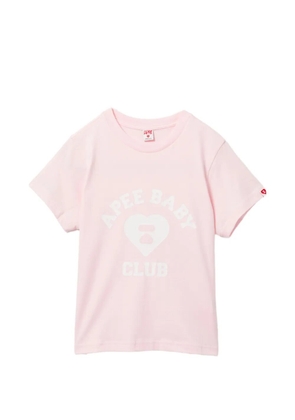 APEE™ by *A BATHING APE® graphic crewneck T-shirt - Pink