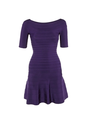 Hervé Léger Pre-Owned Lisa mini dress - Purple