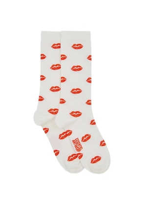 Essentiel Antwerp lip-print socks - White
