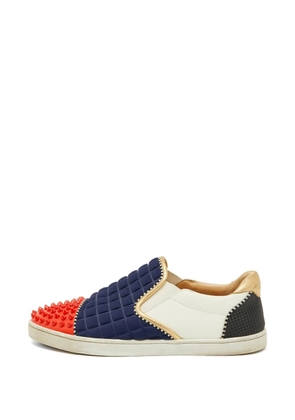 Christian Louboutin Pre-Owned Roller Boat spike-toe sneakers - Blue