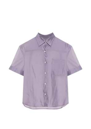 rag & bone Connie sheer short-sleeve shirt - Purple