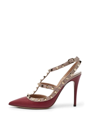 Valentino Garavani Pre-Owned Rockstud pointed-toe pumps - Red