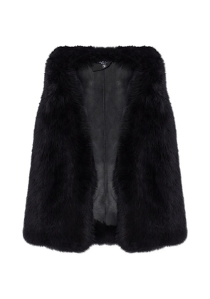 Balmain shearling gilet - Black