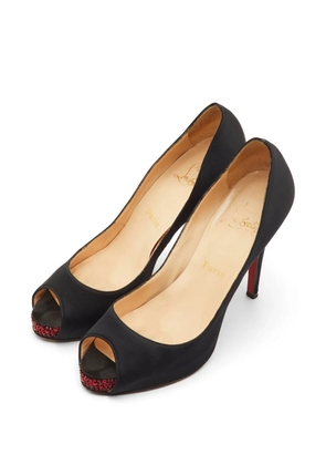 Christian Louboutin Pre-Owned Very Prive crystal-embellished pumps - Black