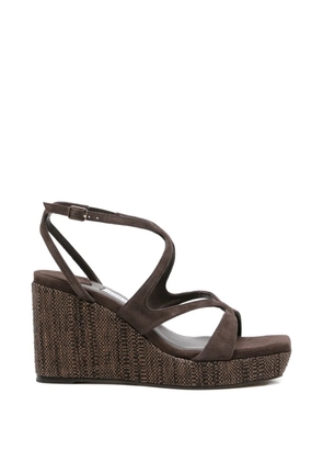 Jimmy Choo Ayla wedge-heel sandals - Brown