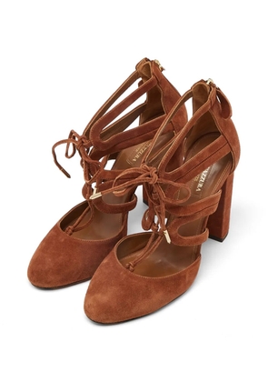 Aquazzura Belgravia lace-up pumps - Brown