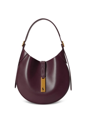 Polo Ralph Lauren Polo ID leather shoulder bag - Purple