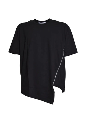 Comme Des Garçons asymmetric zip-detail T-shirt - Black