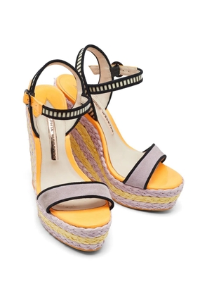Sophia Webster Lucita espadrille wedge sandals - Orange