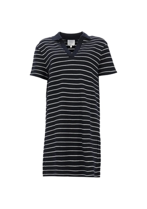 A.P.C. striped-pattern cotton mini dress - Blue