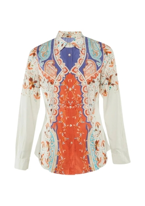 Etro Pre-Owned Paisley print button-front shirt - White