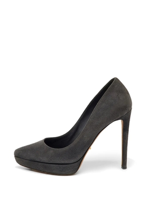 Sergio Rossi Vintage pointed-toe platform pumps - Grey