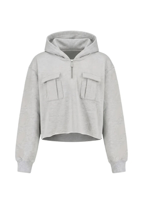 Off-White graphic-print hoodie - Grey