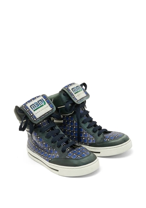 Marc Jacobs Vintage plaid high-top sneakers - Blue