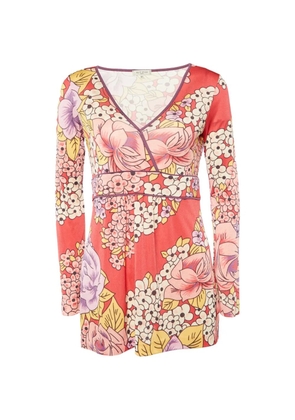 Etro Pre-Owned floral-print long-sleeve top - Pink