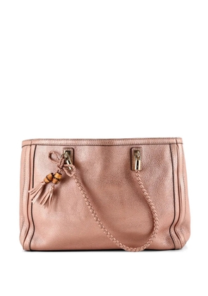 Gucci Pre-Owned Bella Leather Medium tote bag - Metallic