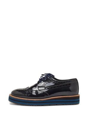 Prada Pre-Owned leather deby shoes - Black
