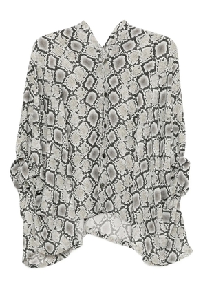 Junya Watanabe snake-print top - Grey