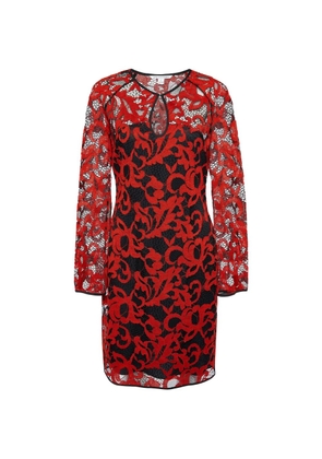 DVF Diane von Furstenberg Gadie lace mini dress - Red
