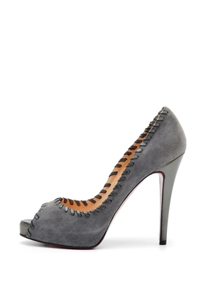 Christian Louboutin Pre-Owned Very Privé whipstitch heeled pumps - Grey