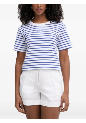 TWINSET horizontal-stripe T-shirt - White