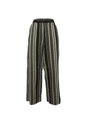 Weekend Max Mara striped wide-leg trousers - Black